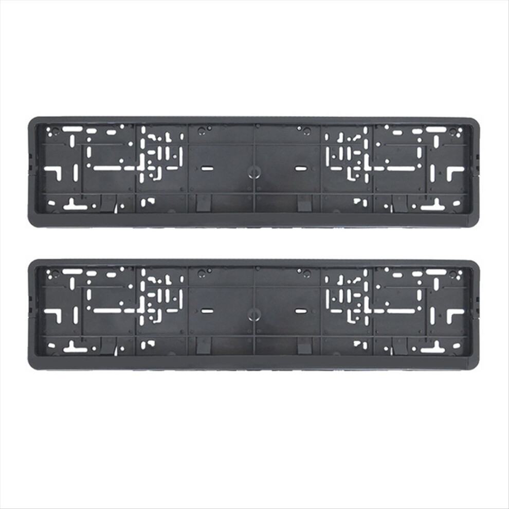 2Pcs European License Plate Frame Auto Accessory Waterproof Holder 4851329437611
