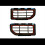 1 Pair Tail Light Protective Cover Fog Light Protective for 4