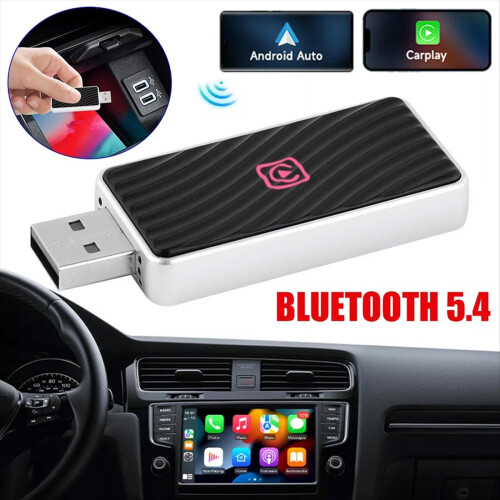 Mini USB Wireless CarPlay Adapter for Android Auto Converts Wired 1