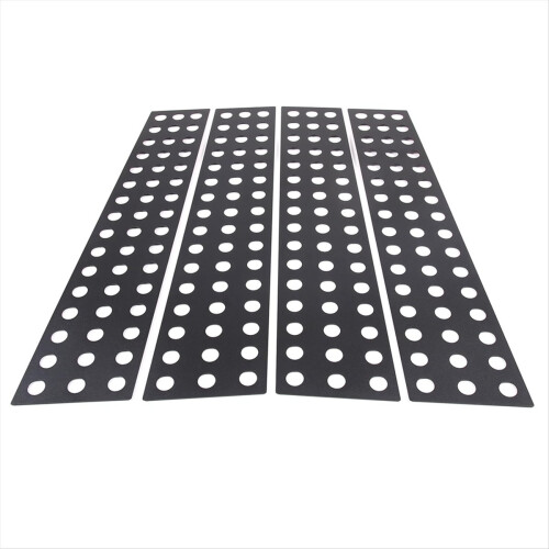 Car Center Pillar Posts Trim Honeycomb Panel Exterior Accessories 2