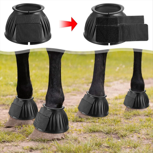 Μπότες Horse Bell Protect, Μπότες Φροντίδας Αλόγου με Διπλό Κλείδωμα, L 1