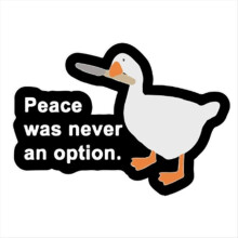 Adesivo decorativo à prova d'água para carro e motocicleta com padrão de pato