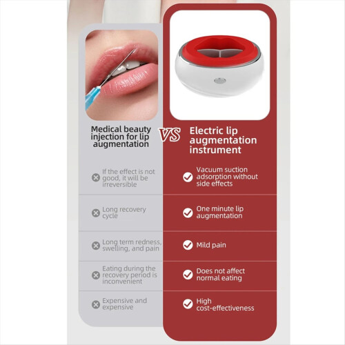 Dispositivo elétrico para aumento labial, extensor labial profissional com sucção 2