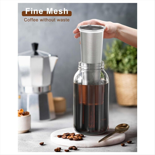 Cold Brew Kaffeefilter für 64 oz MasonJar Glaskrug – feines Netz 2