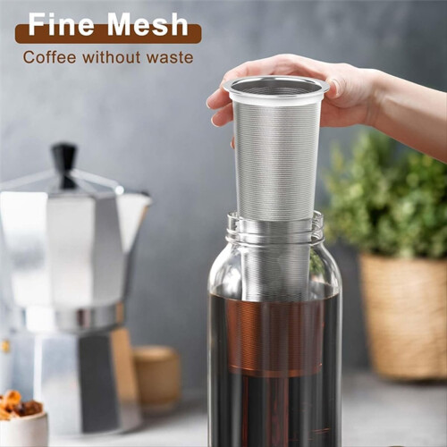 Cold Brew Coffee Filter for 32OZ Glass MasonJar Pitcher - Fine Mesh 2