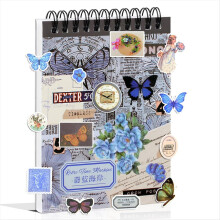 Vintage Stickers for Scrapbooking, 50 Sheets Precut Washi Stickers C