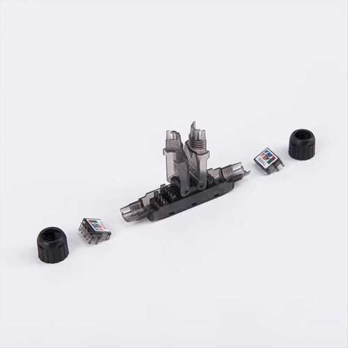 RJ45 Cat6A UTP LAN Cable Tool-Less Extension Connector 2
