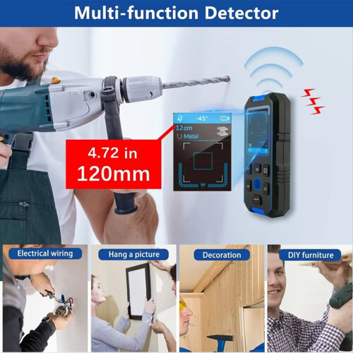 -518 Detector de Metais com Display LCD e Scanner de Parede com Furo de Posicionamento 2