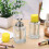 2 stuks 6oz / 180ml heldere acetondispenser met dop 6