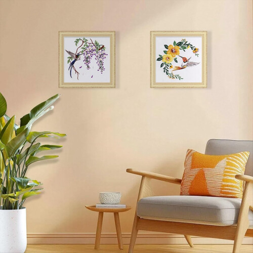 4 Pack Beginner Embroidery Kits for Adults, Embroidery Kit 2