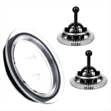 2Pcs Milk Frother Replacement Whisks And 1 Lid, Whisks For