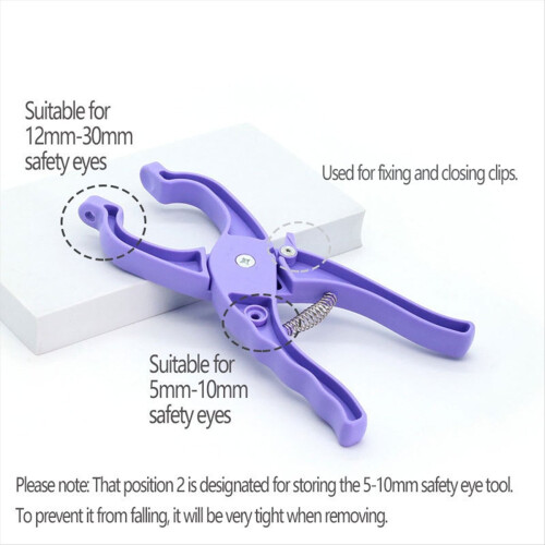 Εργαλείο ματιού ασφαλείας για amigurumi, Εργαλεία πλεξίματος με μάτια ασφαλείας B 2