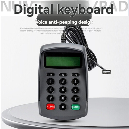 Teclado numérico USB com senha e criptografia programável 2