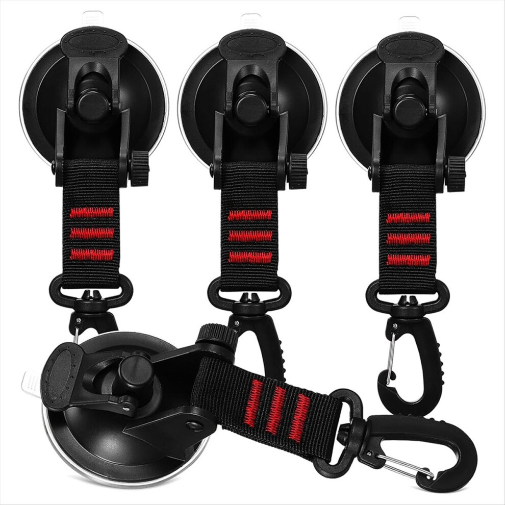 4Pack Window Suction Cup Hooks Rotation Secure Heavy Duty Suction Cup 4851329468783