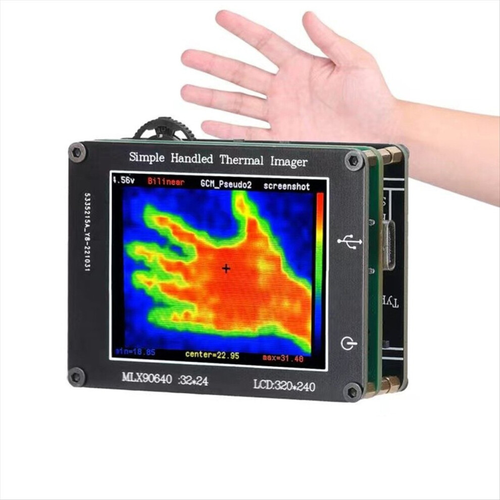 Mlx90640 -Bab Thermal Imager Infrared Camera 2In Screen 4851329418245