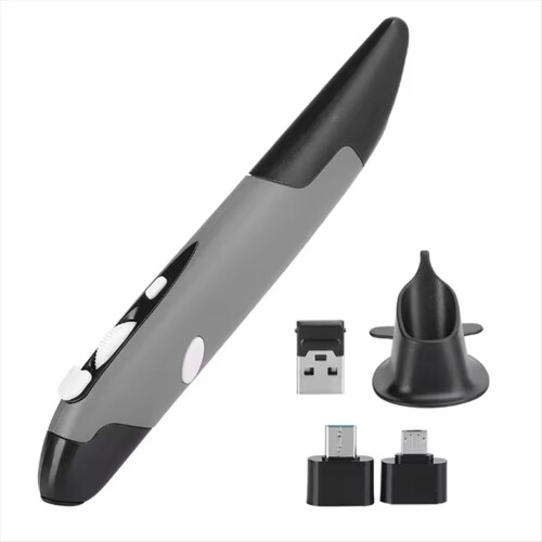 Ergonomic Mouse Mouse Pen Type Mouse USB Computer PC Parts Grey