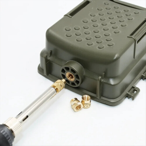 Heat Set Insert Soldering Iron Tip Thread Insertion Kit EU-Plug 2