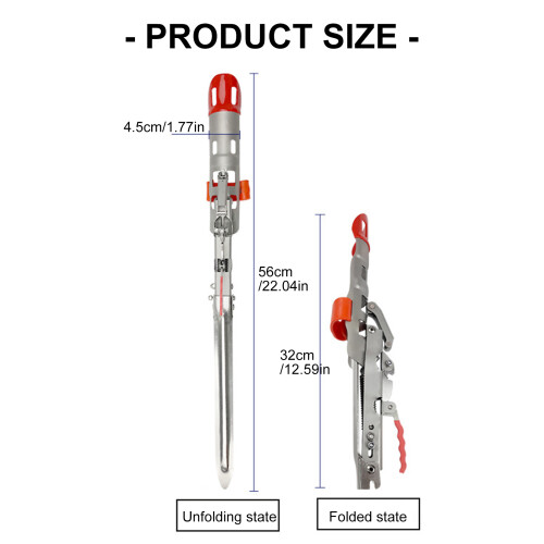 High Sensitivity Auto Hook Rack Stainless-Automatic fishing st 2