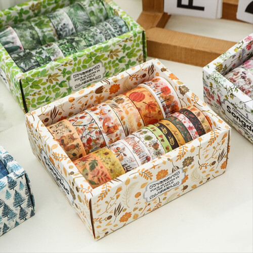 18 τεμάχια Washitape Είδη Scrapbooking Ημερολόγιο Washitape Καλοκαίρι 2