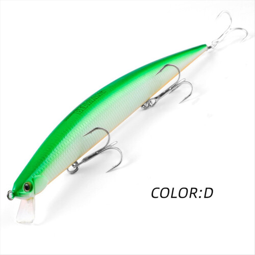 Schwimmender Wobbler Angelköder Salzwasser Jerkbait 175mm/27g Langsam D 1