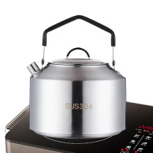 Camping Kettle Portable Stainless Steel Tea Coffee Maker Outdoor 1500 Ml Bushcraft Campfire Trek Hiking Fishing Picnic