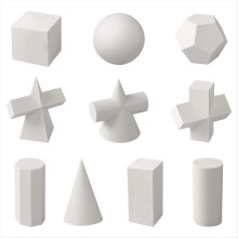 10 kpl 3D-geometria-luonnospiirustusmalli kipsigeometrian muotti