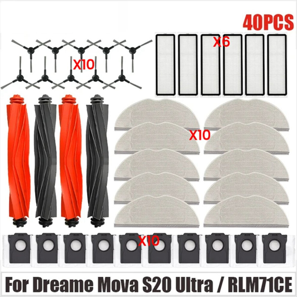 40Pcs Replacement Accessories Kit For S20 Ultra / Rlm71ce 4851329495826