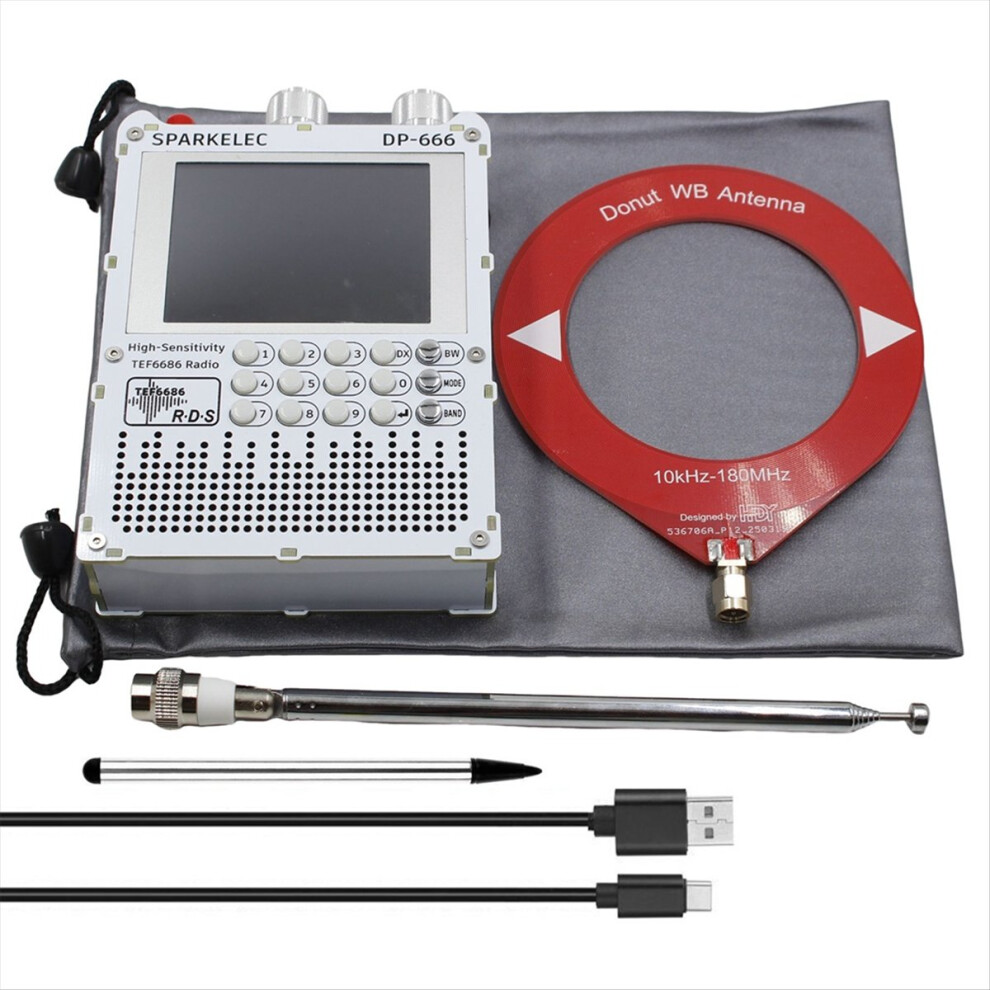 Dp-666 Radio High Sensitivity 2.8 Inch Ips Touch Screen White 4851329498872