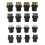 16Pcs M8 Steam Cleaner Brush Head Steamer Replacement Attachments 1
