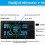 Color Screen Bluetooth Hall Coulomb Meter Lithium Battery Power 400A 6