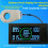 Color Screen Bluetooth Hall Coulomb Meter Lithium Battery Power 400A 4