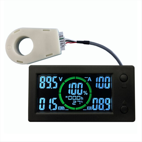 Color Screen Bluetooth Hall Coulomb Meter Lithium Battery Power 400A