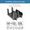 Router Wall Mount Bracket Wifi Storage Box Wall-Mounted Holder Black 2