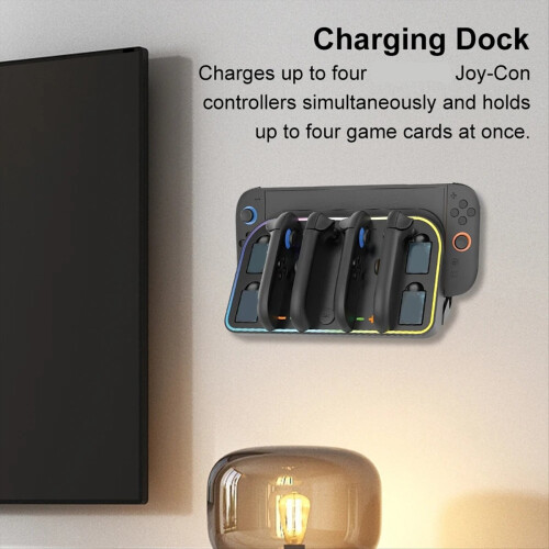 Wall Mount Charger Dock for Switch 2 for Joycon Controller Charging 2