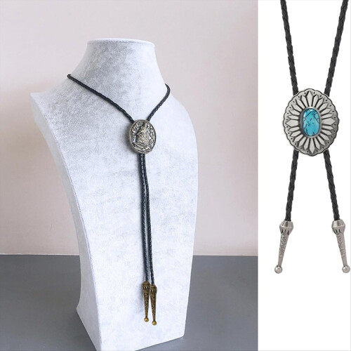 1 Sets Bolo Tie Making Kit Bolo Tie Tips Ersatz-Endkappen Bolo 2