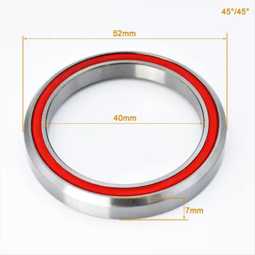 2 τεμάχια 45/45 -P16 52mm Ρουλεμάν ακουστικών ποδηλάτου γενικής χρήσης 40x52x7mm 2