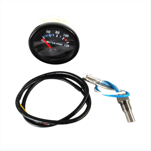 52 mm Car Pointer Water Temperature Gauge Kit LED Light Pointer 2