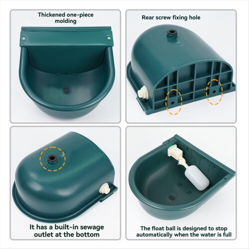Automatic Livestock Drinking Bowl Plastic Thickened Drink Sink 2