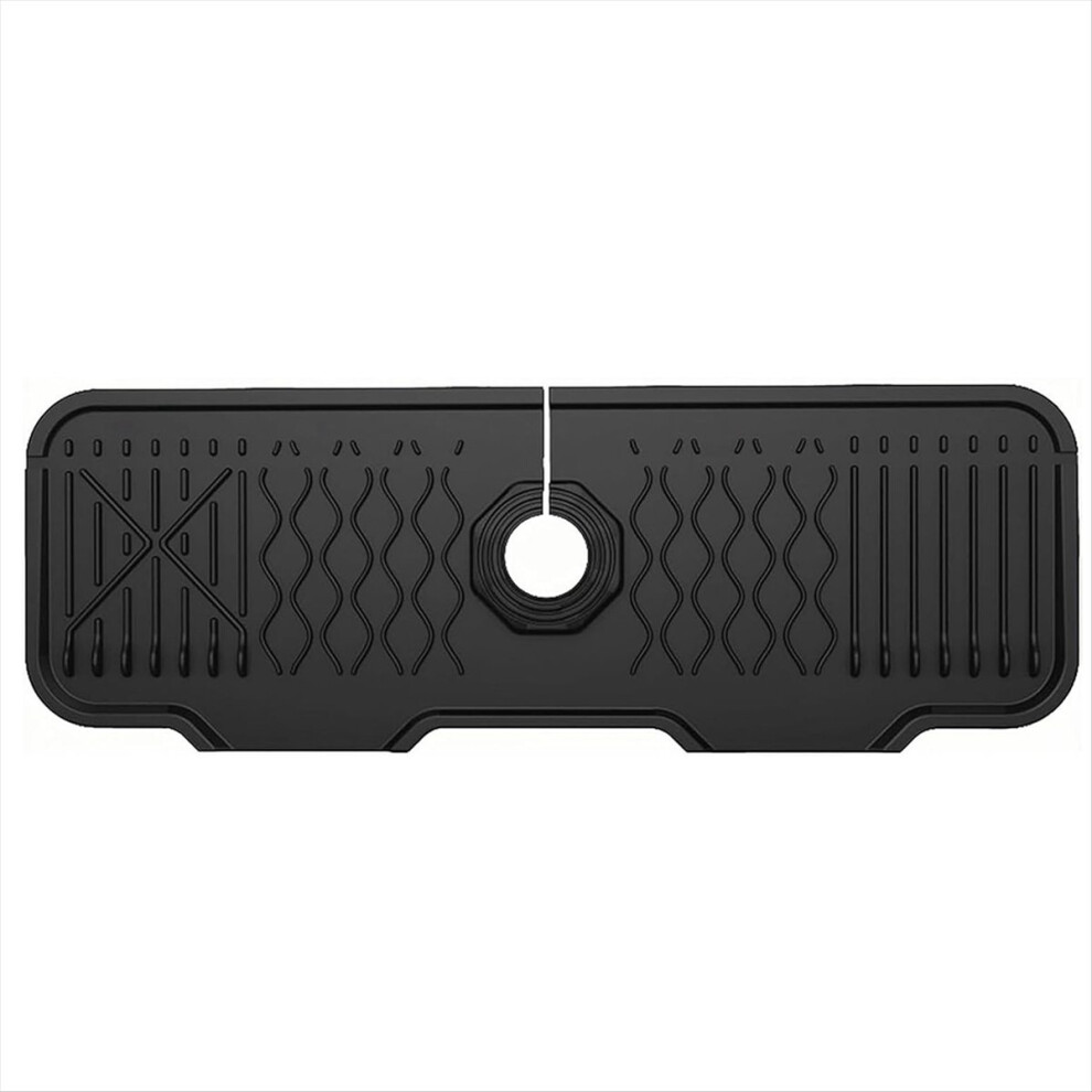 Kitchen Sink Splash Guard,17X5.9inch Silicone Faucet Mat 4851329427179