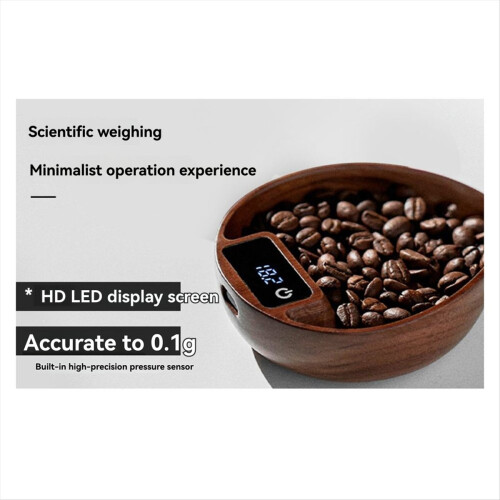 Coffee Bean Weigher, Tea Leaf Scale, Walnut 0.1g 2