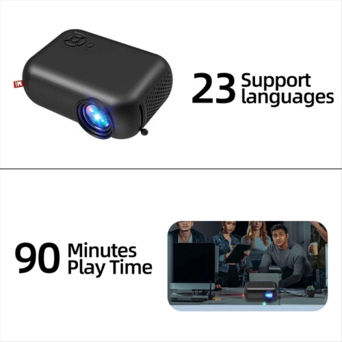 A10 Mini LED WiFi Projector Native Support 1080P Video Player EU Plug 1