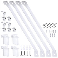 16 Pcs 12 Inch Wire Shelf Support Brackets Kit