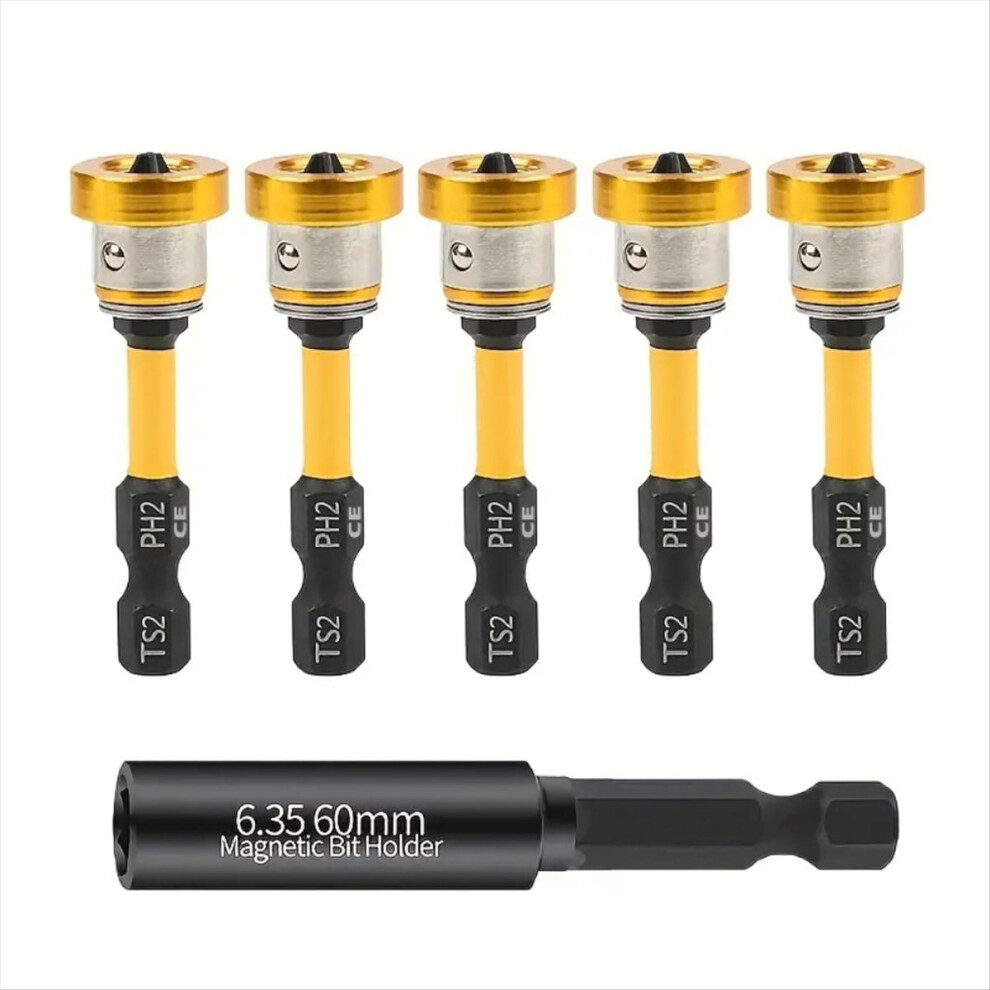 5Pcs 50Mm Positioning Screwdriver Bits S2 Drywall Screw 4851329430285
