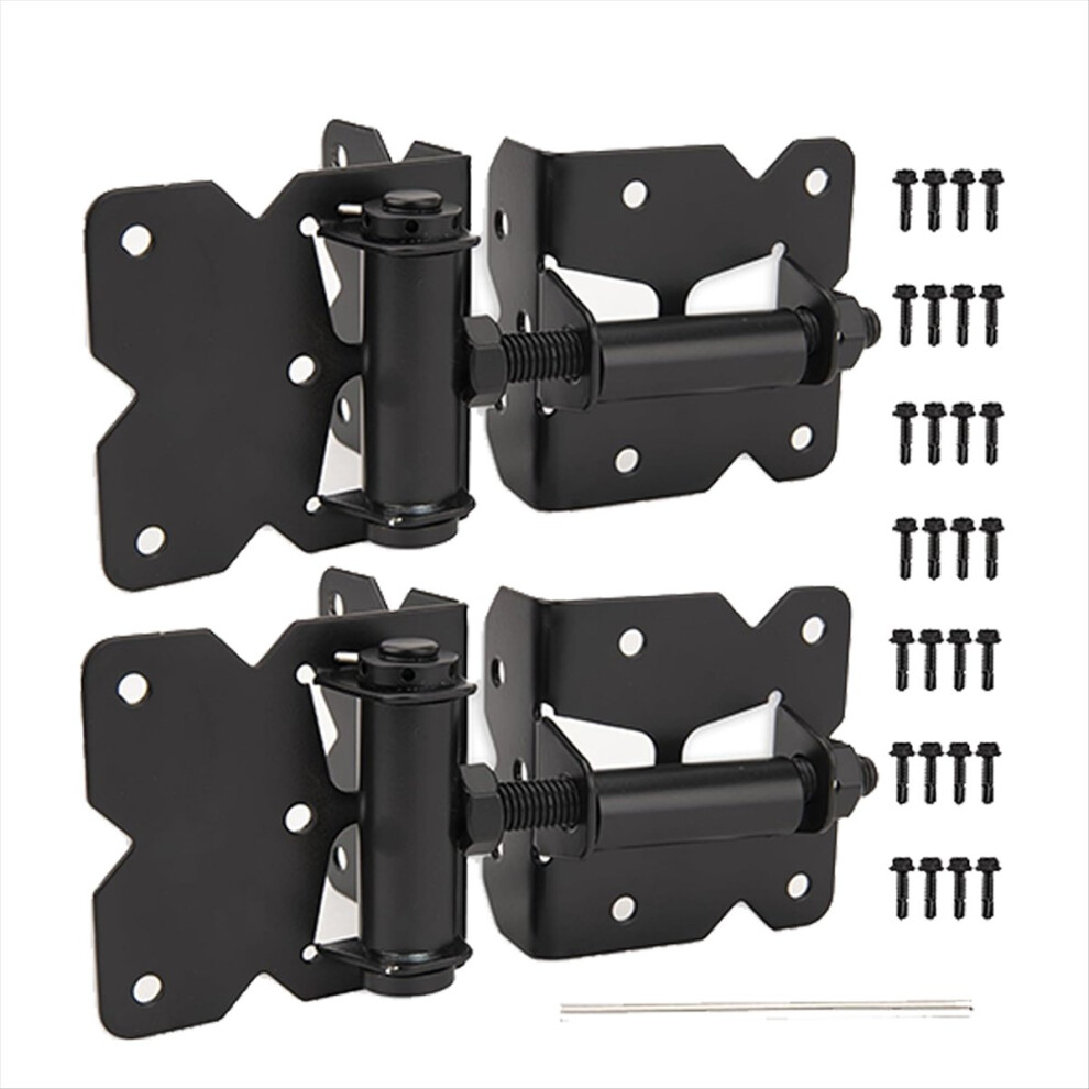 Heavy Duty Self Closing Gate Hinges For Wooden Fences Gates 2 Pack 4851329430667