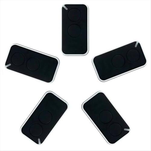 5pcs for NICE Universal Garage Remote Control 433.92MHz Black