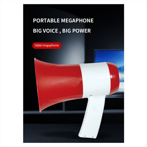 Νέο ηχείο 100W με φορητή σειρήνα φωνής Bullhorn 1