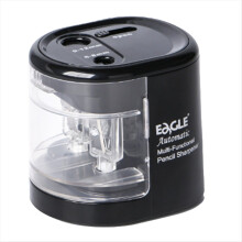 Eagle Auto Pencil Sharpener, Battery or USB Operated, Dual Holes