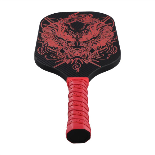 Ρακέτα Pickleball από ανθρακονήματα με σχέδιο κεφαλής δράκου και θερμής πίεσης 1
