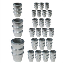 21 stuks verlengde ronde handgreep wig veiligheidsmetalen wig stalen wig