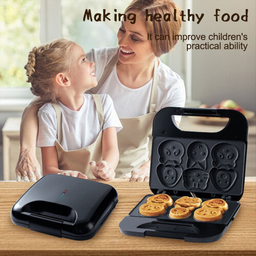 Mini WaffleMaker 6 Diervormige Pannenkoeken Ontbijtmachine (EU) 2